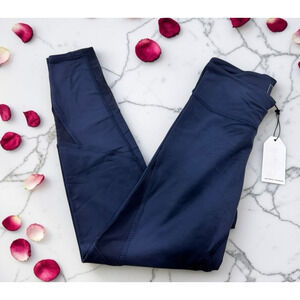 Universal Standard Game Athletic Geo Mesh Leggings Sz 2XS Navy 26" Inseam New